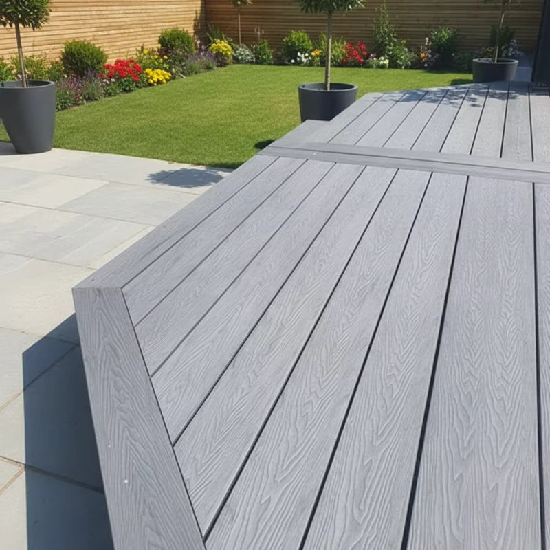 Easy Installation Modern Eco-Friendly Waterproof Anti-Slip 140*25mm WPC Outdoor Decking 15-Year Warranty UV Resistant Wood Grain