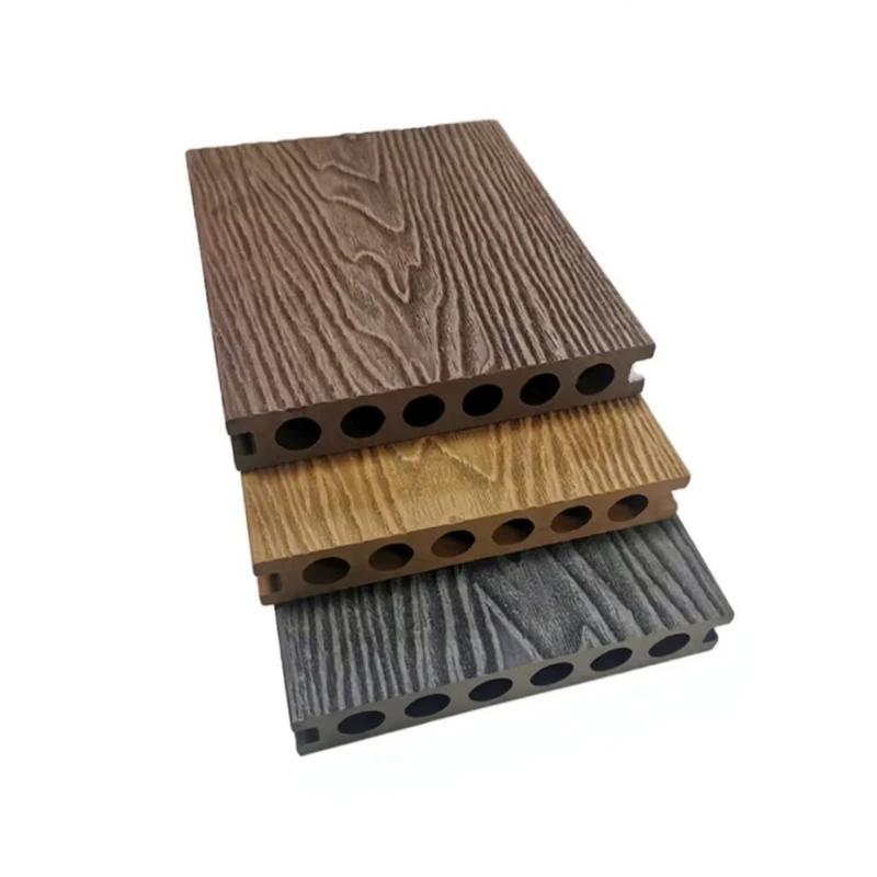 Easy Installation Outdoor WPC Decking Flooring Solid Decking Hollow Wpc Board Co extrusion Wpc Decking for Garden