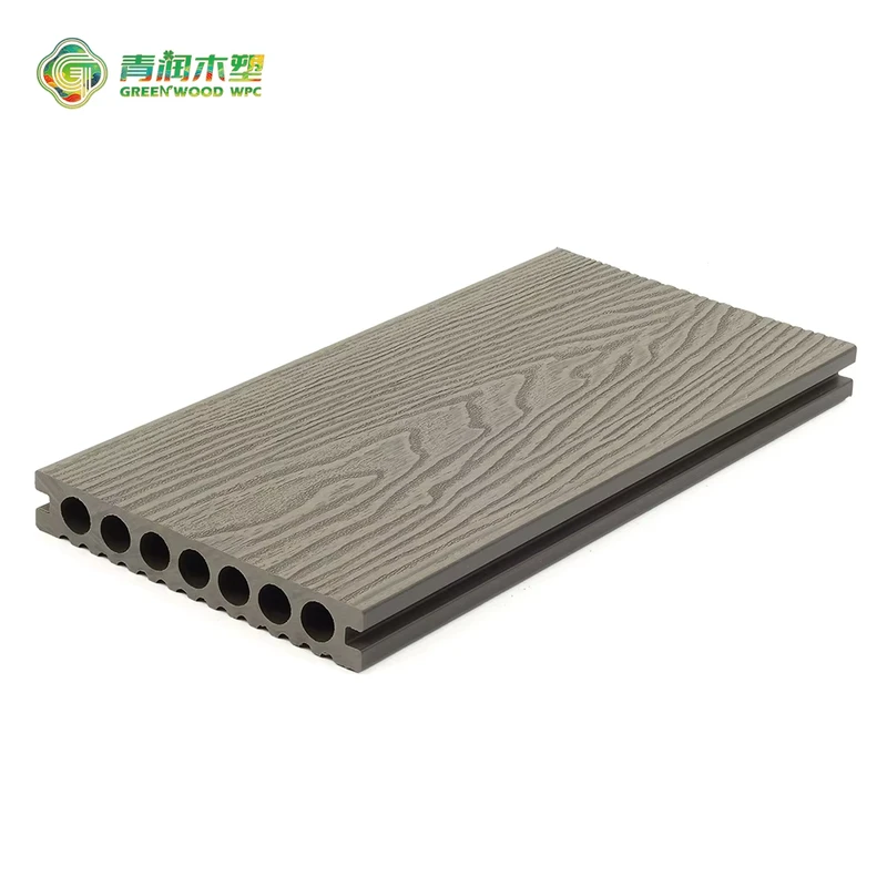 Eco Bamboo Fiber Embossed Wood Grain Interior Decoration Board Bamboo Core WPC Flooring