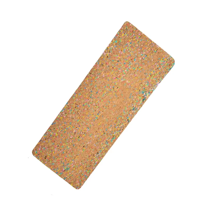 Eco Friendly Cork TPE Yoga Mat Extra Thick Non Slip Shock Absorbing Quiet Home Fitness Exercise Mat