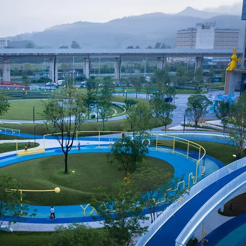 Eco Friendly EPDM Rubber Granules Soccer Sports Park Playground Running Track Multi Sport Court Flooring Made China