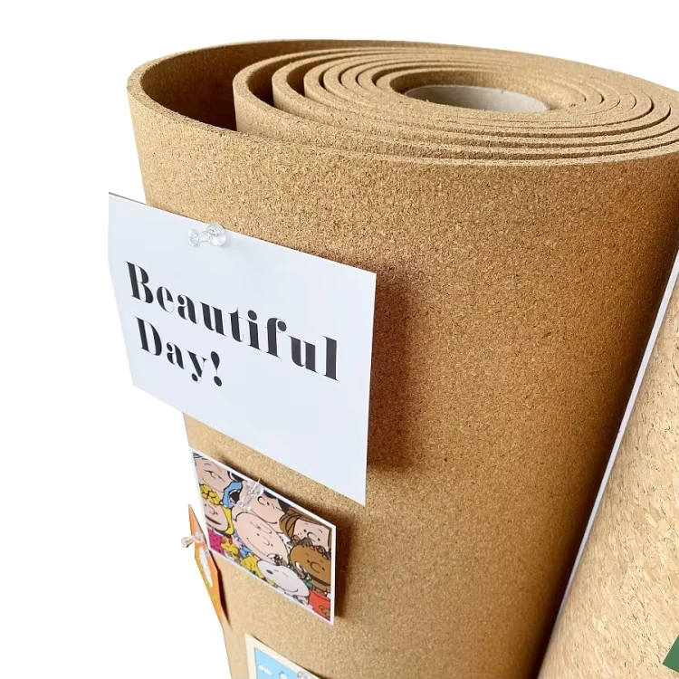 Eco Friendly High Density Natural Cork Roll Edge Protector Anti static Decorative Cork Board for Floor Background