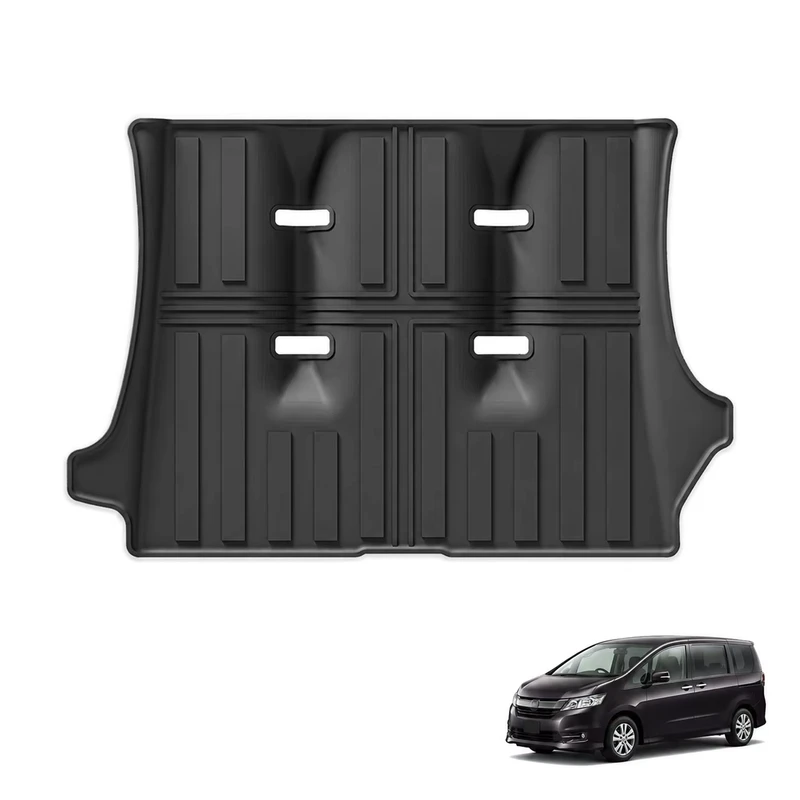 Eco Friendly Luxury 3D Full Coverage Black Durable Tpe Car Boot Mat Automotive Trunk Liner Mats for Honda Civic Series Interior