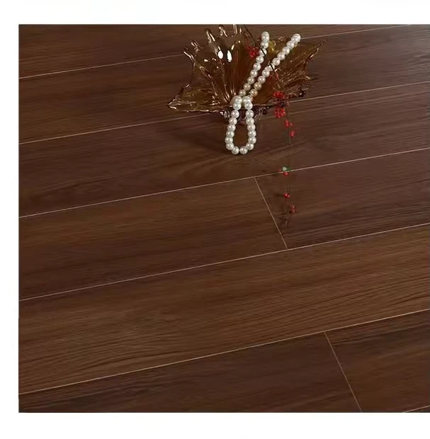 Eco Friendly Melamine Paper Surfaced Grey Engineered Wood Laminate Wood Flooring for Office Living Room Hotel