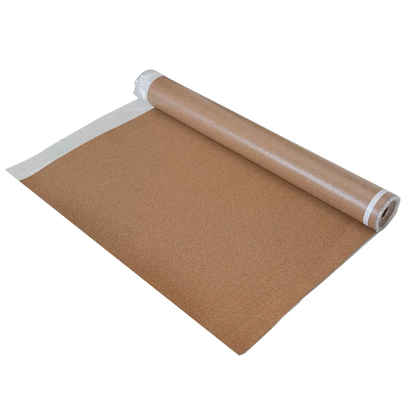 Eco Friendly Modern Floor Cork Underlay Anti Moisture Film Soundproof Foam PE Film Durable Easy Installation for Interior