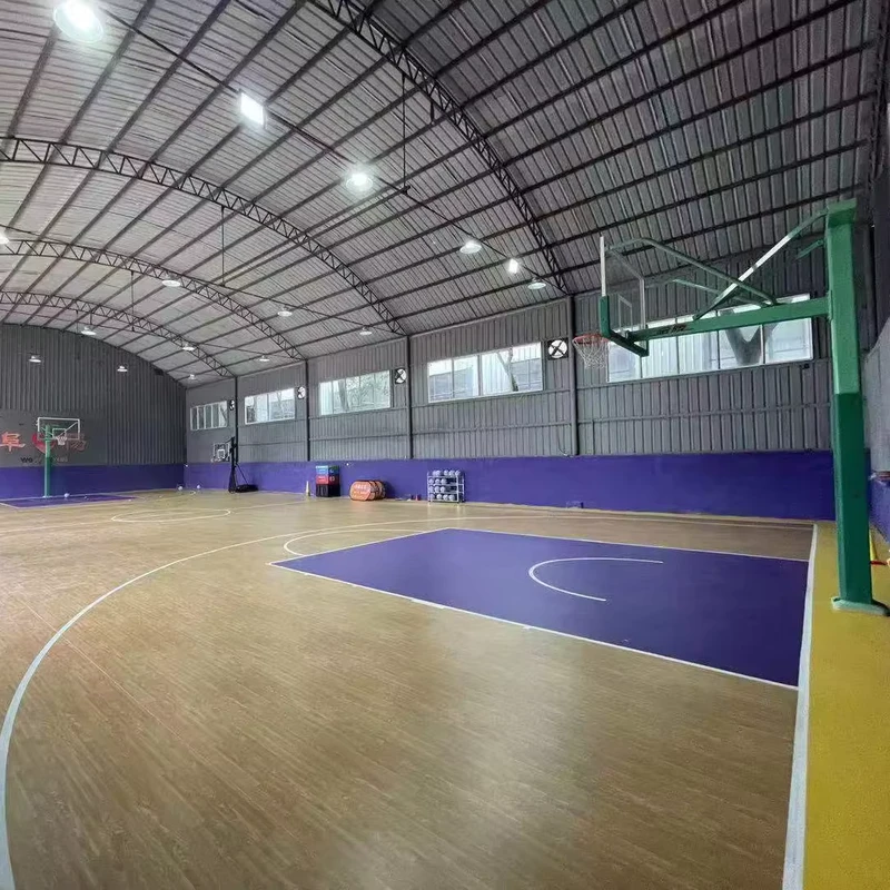 Eco-Friendly PVC Sports Floor for Indoor Basketball Courts Customized Rubber Flooring for Indoor Courts