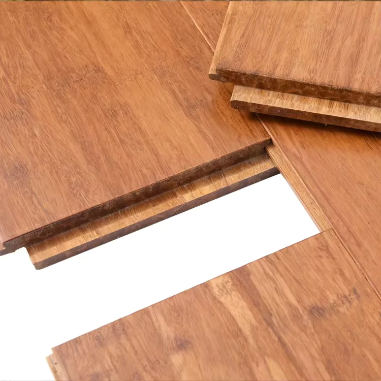 Eco friendly 100%BAMBOO Carbonized Strand Woven Solid Bamboo Flooring for Indoor Flooring Ecomax