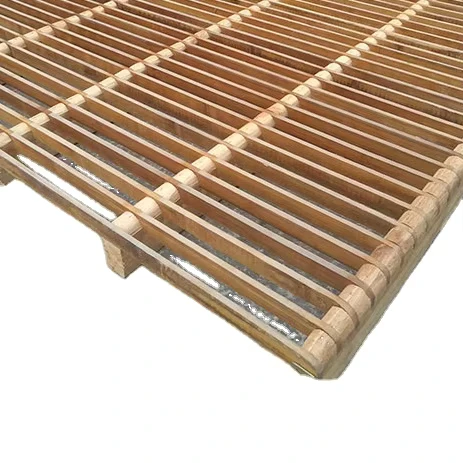 Eco friendly Natural Bamboo Wood Bamboo Mat for Bird Pigeon Bamboo Net Floor Mat Front the Cage