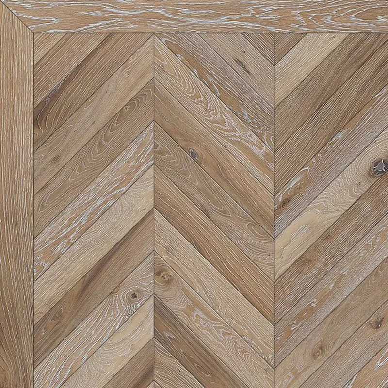 Engineered Chevron Victorian RoHS Embossed Comfortable Fishbone Parquet Solid Wood Flooring