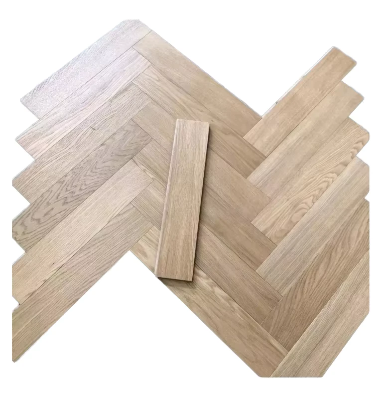Engineered & Solid Wood White Oak Solid Wood Herringbone Wood Flooring 3/4 Inch Thickness