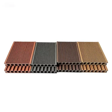 Engineering specific curved profile plastic wood flooring Resistant to wear and aging Park walkway plastic wood flooring