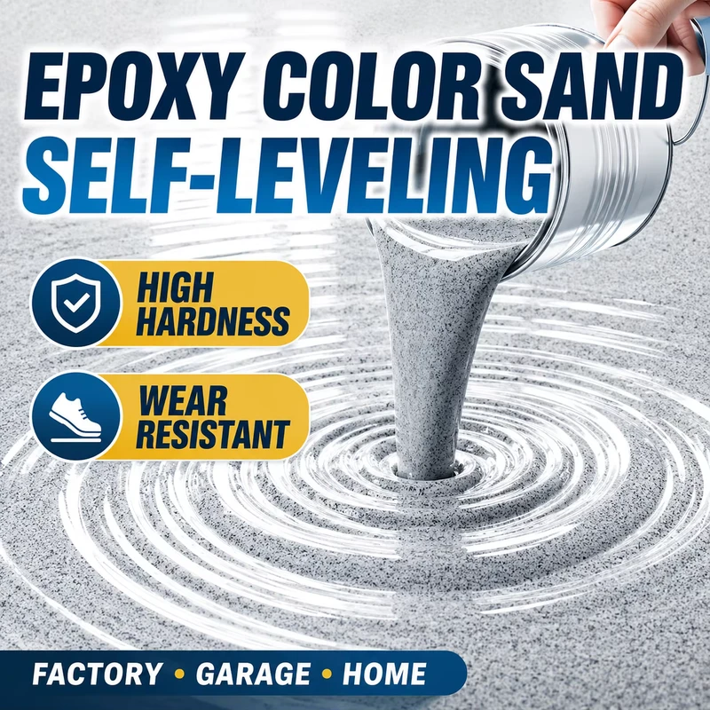 Epoxy Colored Sand Self Leveling Floor Paint Room Epoxy Resin Terrazzo