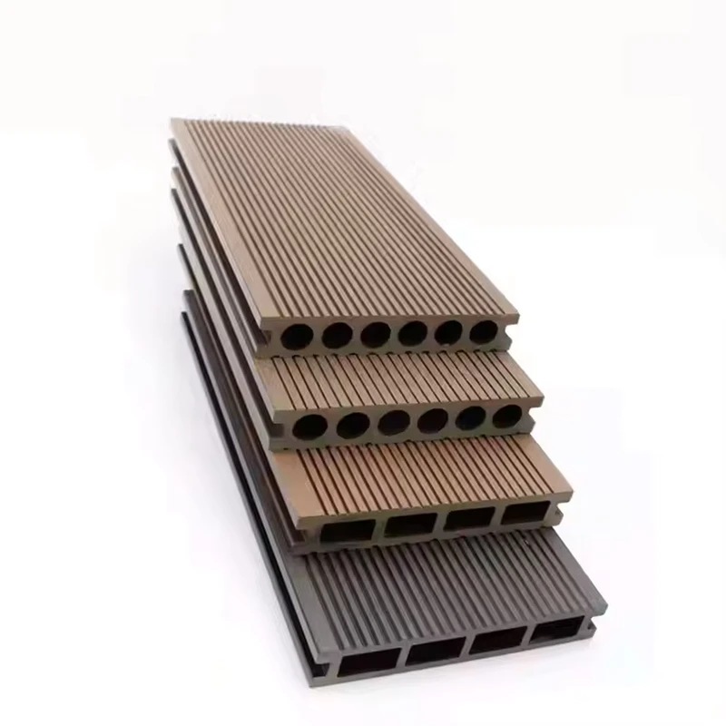 European Brushed Anti Slip Waterproof Eco Friendly Weather Resistant WPC Wood Plastic Composite Decking Boards Outdoor