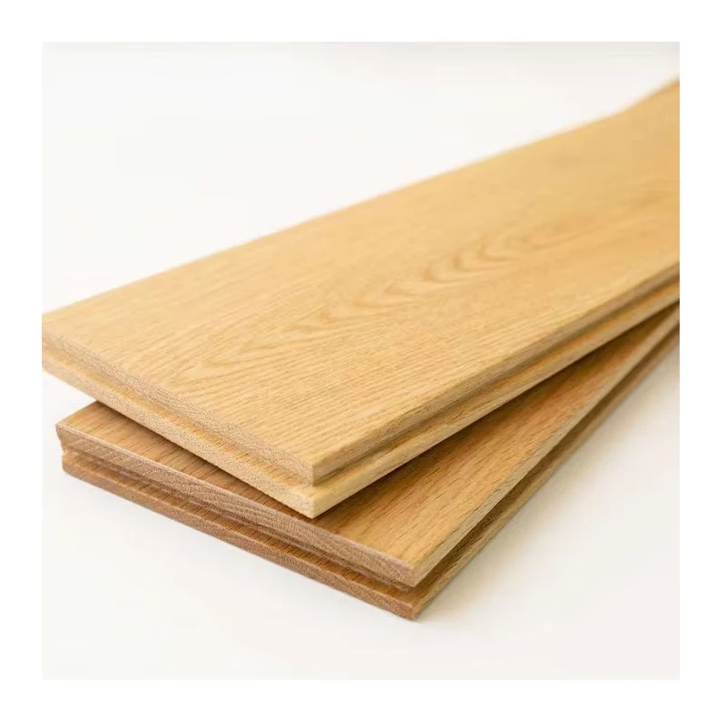 European Oak Solid Wood Floor for Bedroom and Living Room 18mm Thick Indoor Hardwood Flooring