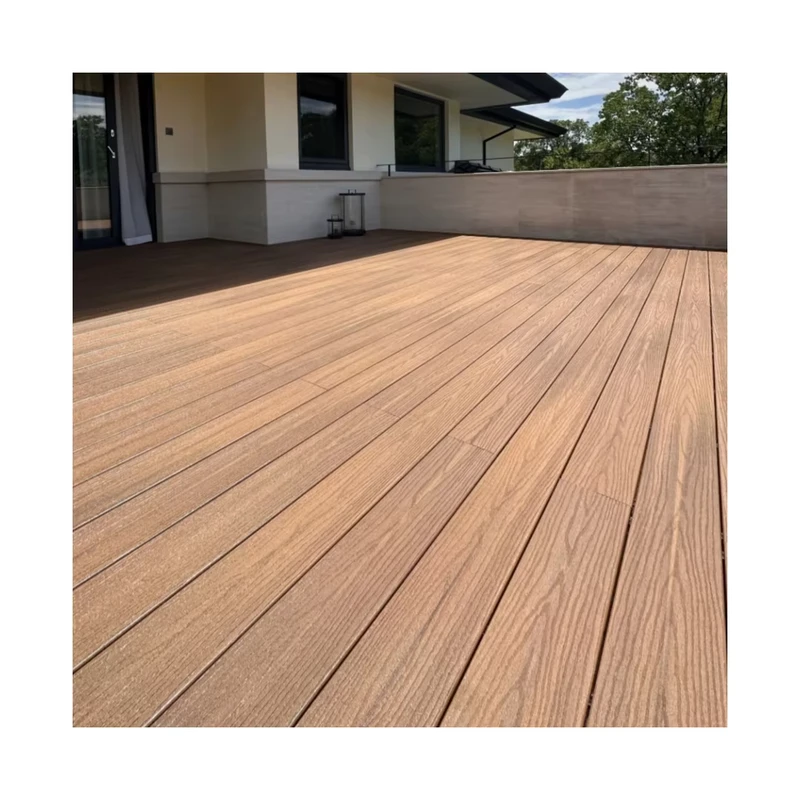 Exterior Wpc Flooring with Waterproof UV Protection Outdoor PVC Deck Tiles