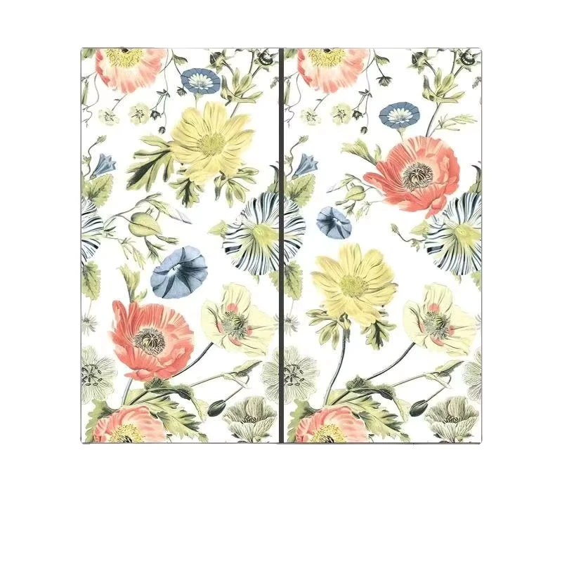 Extra Large Glossy Other Floor Tile Modern Floral Design Non Slip 400*800mm for Interior Living Room Kitchen Backsplash