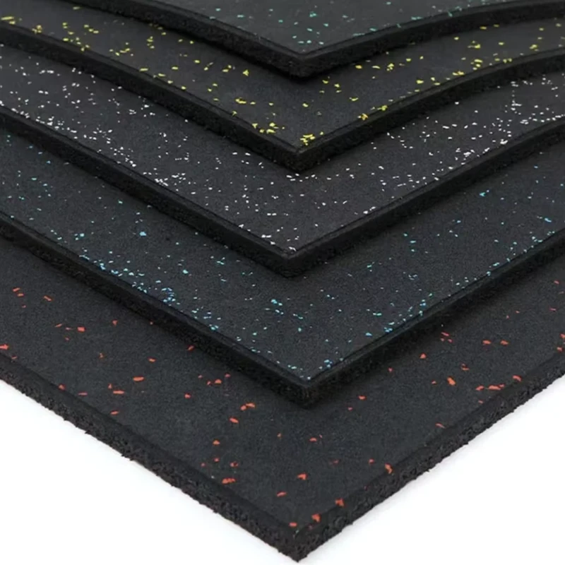 Extra Thick Eco Friendly Rubber Tiles for Home Gym Garden Waterproof Shock Absorption Comfortable Protective Flooring
