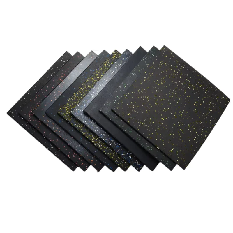 Extra Thick Eco-Friendly Waterproof Home Gym Flooring Tiles Anti-Slip Rubber for Treadmills Weightlifting Comfortable Protective