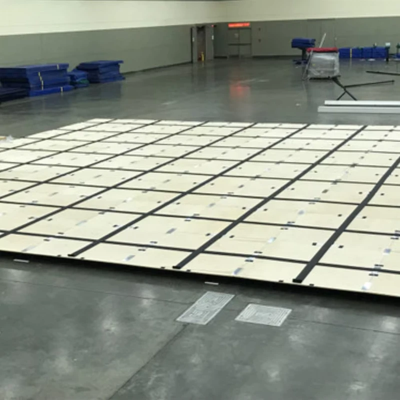 FIG Certified Rhythmic Floor Artistic Gymnastic Floor Exercise System 14m*14m 42ft*54ft Sprung Floor for Sale