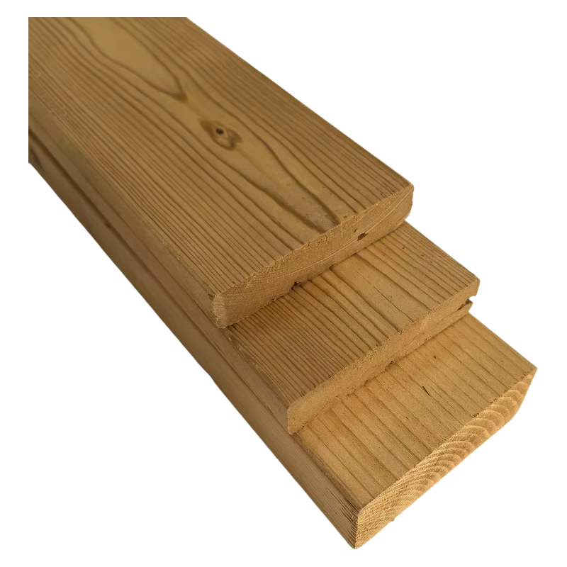 Factory Custom Spruce Wood Thermally Modified Waterproof Decking Boards for Outdoor Terrace European Style 5 Year Warranty