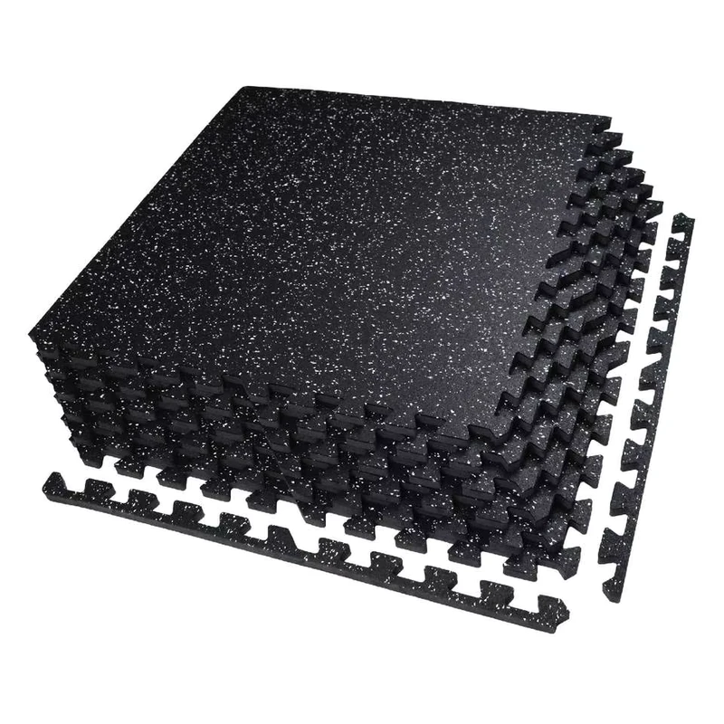 Factory Direct 0.56” Anti Slip Interlocking Garage Gym Floor Tiles Rubber EPDM Eco friendly Water proof Protective