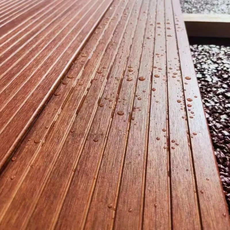 Factory Direct 18mm Strand Woven Bamboo Wood Flooring Anti Corrosion Deep Carbon Outdoor Easy Float Waterproof 140mm Plank Width