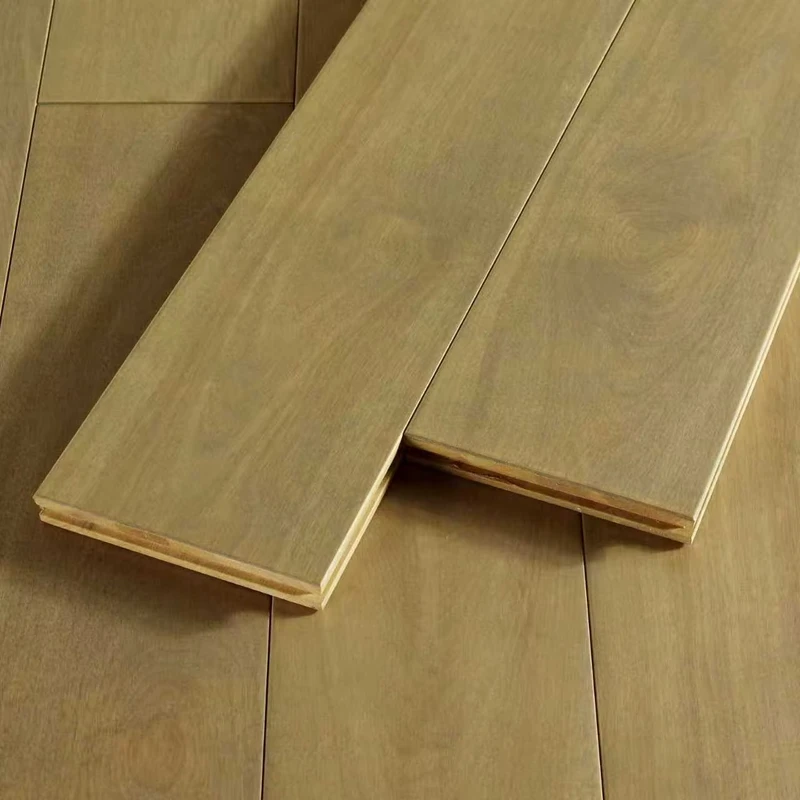 Factory Direct Customized Solid Wood Floor Log Smooth Durable Beautiful Surface for Hotels Home Decoration