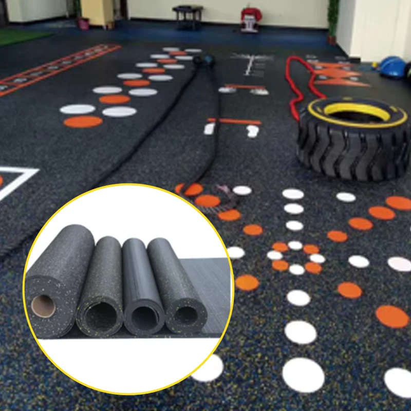 Factory Direct Durable Foldable Gym Playground Indoor Outdoor Rubber Flooring Roll Mat Anti Slip Waterproof