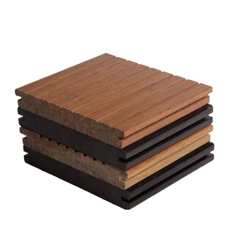 Factory Direct Heavy Bamboo Wood Flooring Outdoor Waterproof Moisture Resistant High Bamboo Courtyard Terrace Engineering Easy