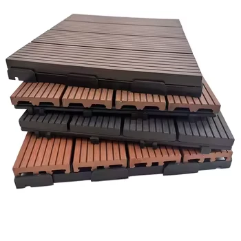 Factory Direct Non slip Wear resistant Waterproof Suitable Wood plastic Flooring for Courtyard Outdoor Decoration