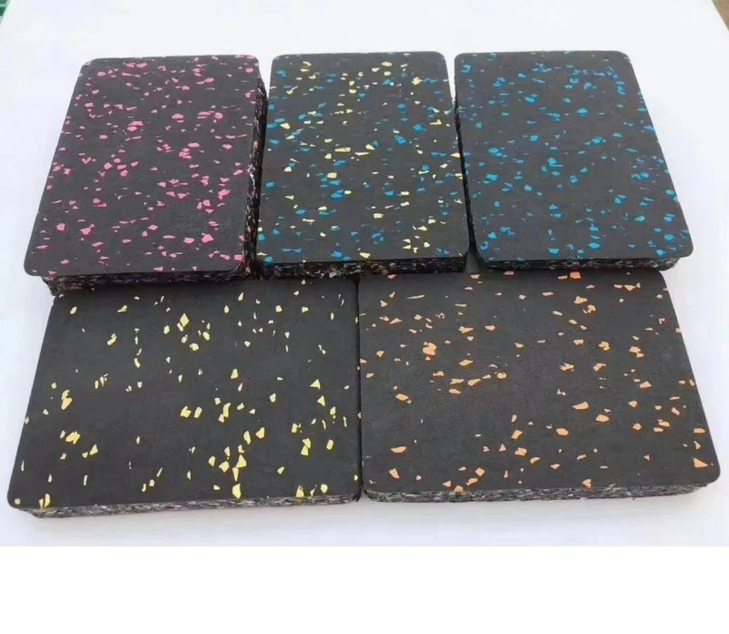 Factory Direct Rubber Granules Floor Tiles 1m X 1m 50x50cm Gym Mats Rubber Flooring for Protective Flooring