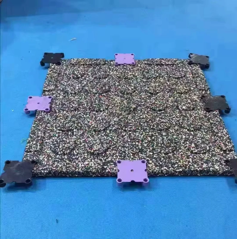 Factory Direct Rubber Granules Floor Tiles 1m x 1m 50x50cm Gym Mats Rubber Flooring for Protective Flooring