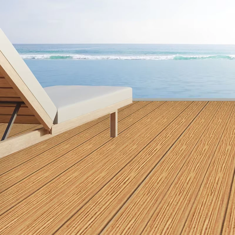 Factory Direct Sale Wpc Outdoor Floor Waterproof Modern Plastic Flooring Fireproof Wpc Vinyl Flooring for Courtyard Easy Install