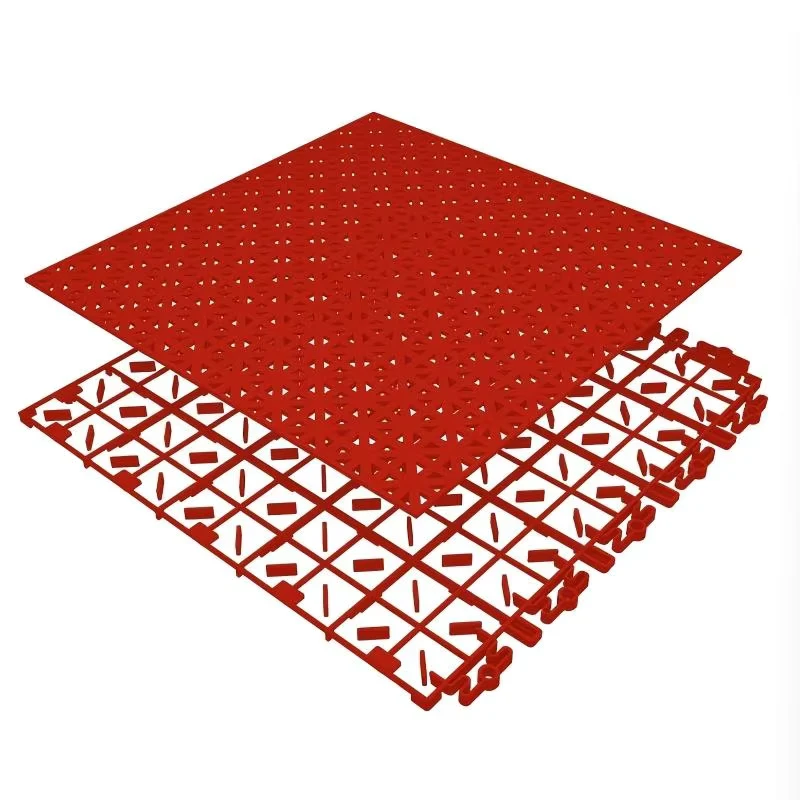 Factory Direct Sales 12mm Thick TPE Interlocking Floor Tiles Shock Absorption Eco-Friendly Features for Outdoor Sports Field