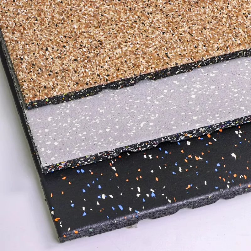 Factory Direct Sell Rubber Tile Rubber Floor Mat with Anti-Slip Waterproof Durable Sports Floor Mat for Gym