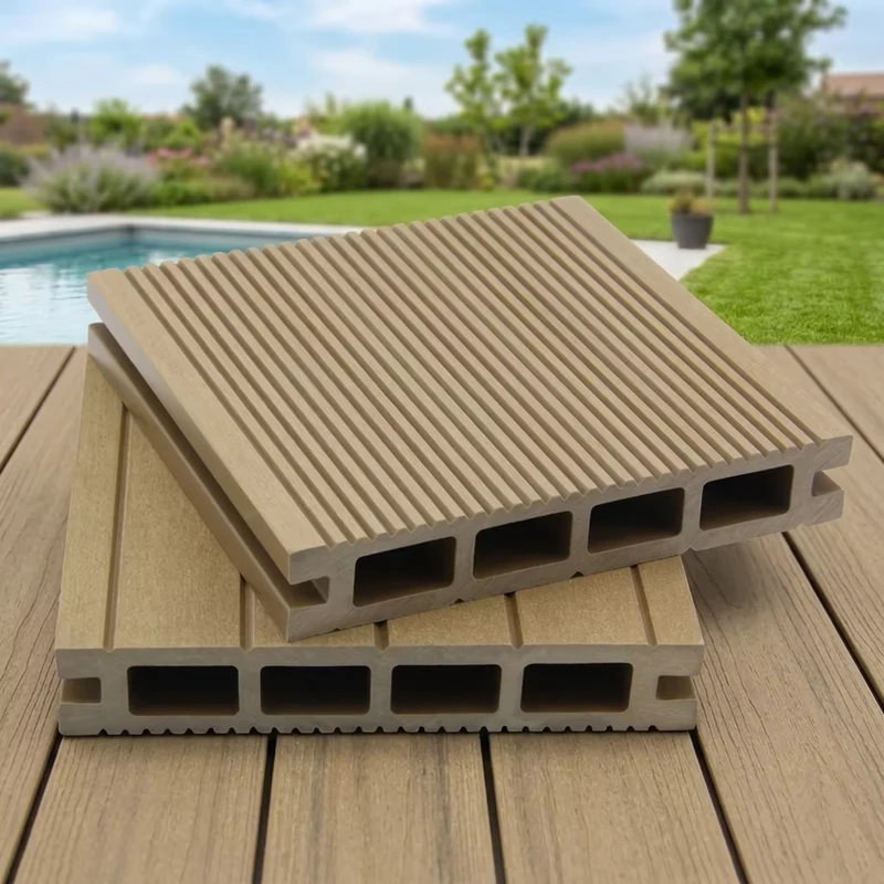 Factory Direct Selling Price Modern Exterior Garden WPC Composite Decking Flooring Hollow Design