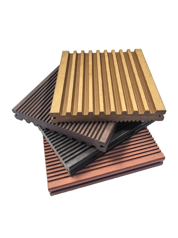 Factory Directly Solid WPC Decking Outdoor Garden Eco-Friendly Water Resistant Interlocking Deep Wide