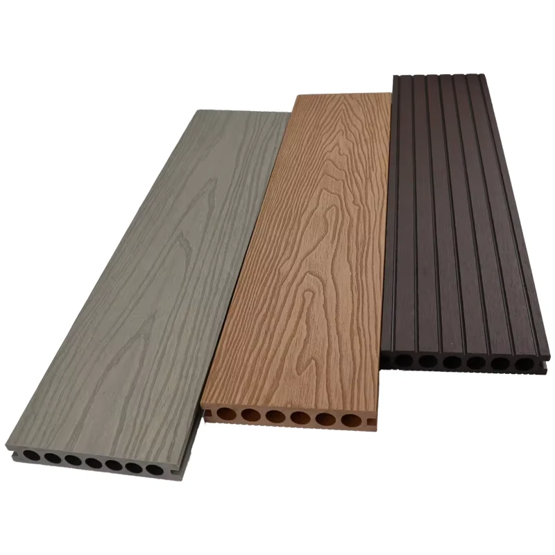 Factory High Quality 3D Wpc Decking Hard Wearing Composite Waterproof Outdoor Wood Plastic Composite Decking