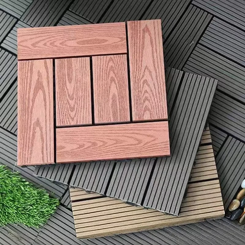 Factory High Quality WPC Decking Tiles for Balcony Outdoor Decking Floor for Decor Easy Installation WPC Decking for Home
