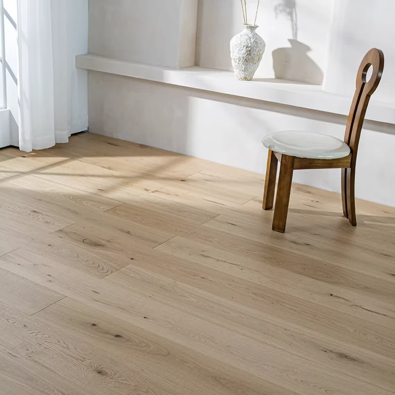 Factory Modern Oak Plank 3mm Engineered Wood Flooring Click Lock Living Room Villa Apartment Office Fast Sample Support