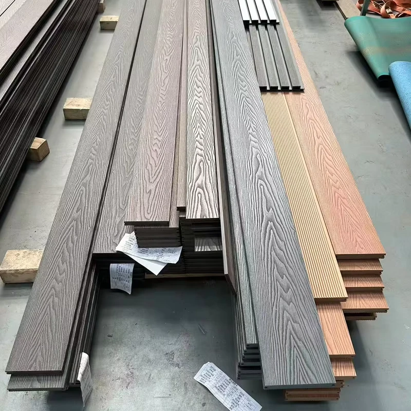 Factory Outlet Easy Install Co extrusion Wpc Composite Bamboo Decking Boards Flooring Outdoor Exterior