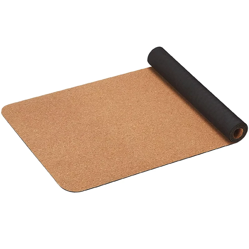 Factory Price 100% Recyclable Materials Sweat Resistant Cork Exercise Mat Yoga Pilates Cork Mat