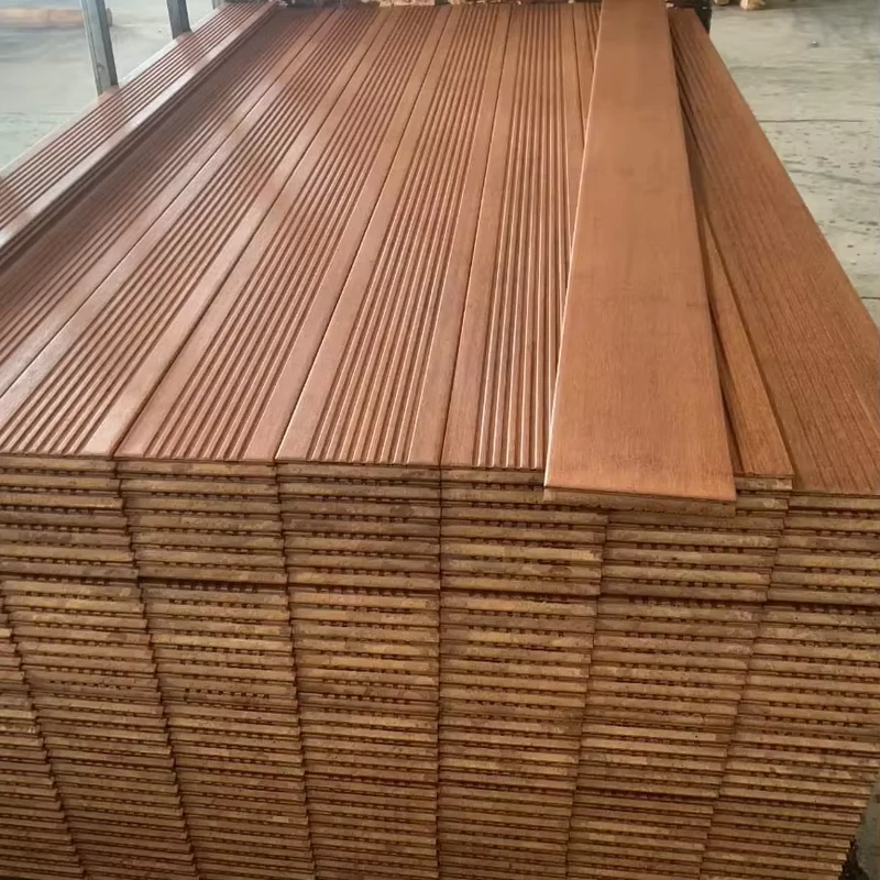Factory Price Bamboo Decking Carbonized Solid Wood Strand Woven Bamboo Outdoor Decks