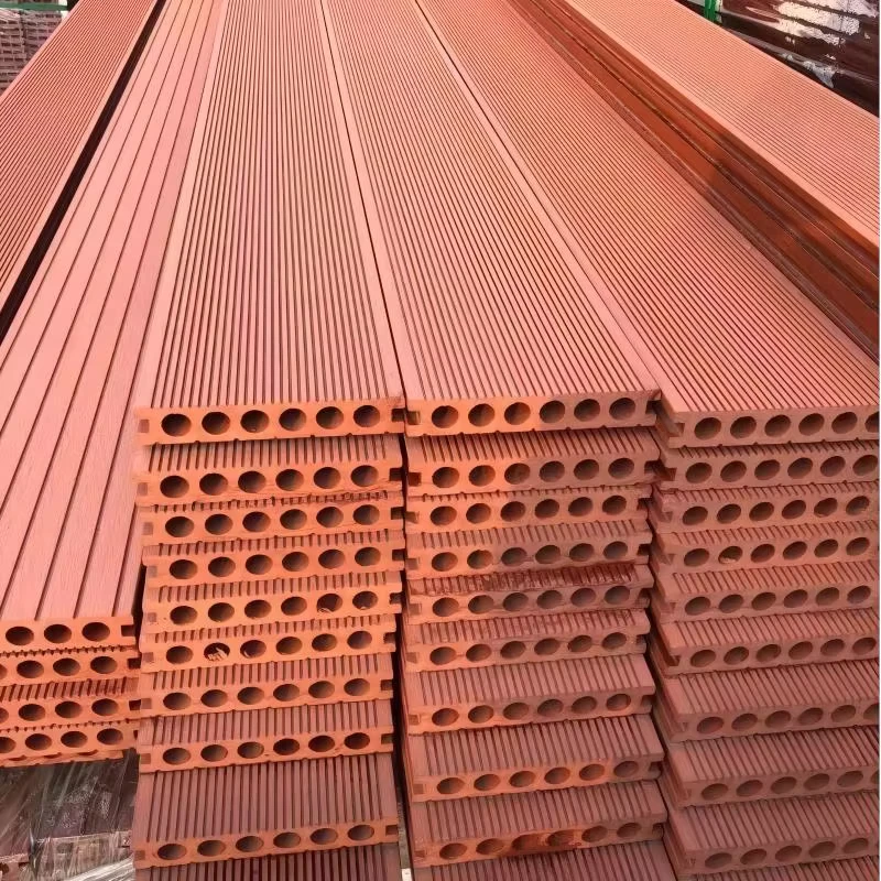 Factory Price Modern WPC Decking 3D Embossed Anti Slip Wood Grain Outdoor Composite Decking with 15 Years Longlife