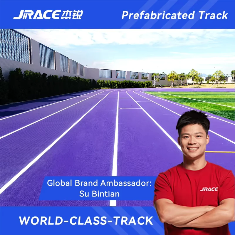 Factory Price Prefabricated Athletic Tracks Rubber Running Track Surface for Stadium and School Sports Flooring