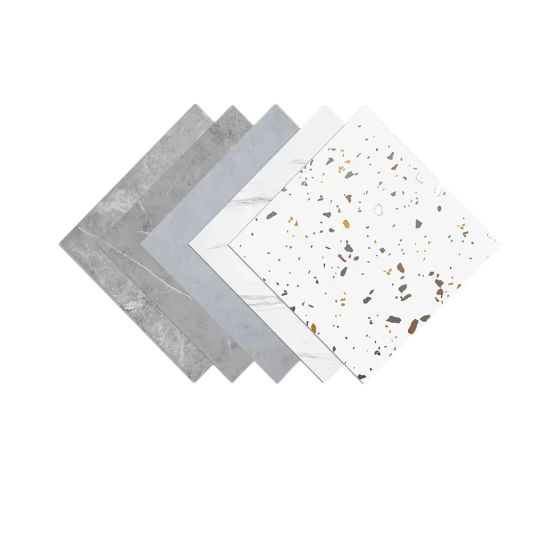 Factory Price Professional Glossy Indoor Plastic Luxury Vinyl Tiles LVT Self Adhesive PVC Marble Floor