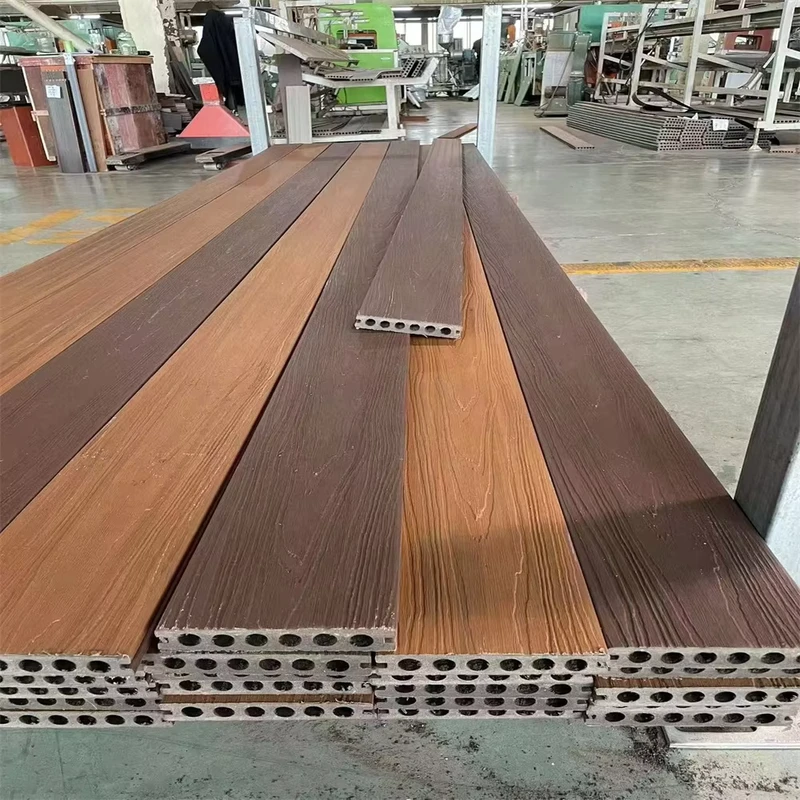 Factory Price WPC Decking Floor 3D Embossed 15 Years Longlife Composite Decking Outdoor