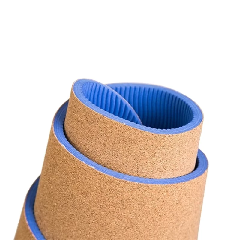 Factory Supply Premium Eco friendly Cork Yoga Mat Eco Friendly TPE Anti Slip Fitness Mats