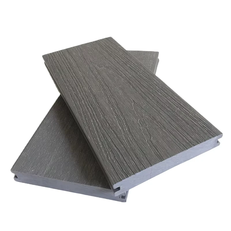 Factory Waterproof WPC Co extruded Solid Decking Board for Outdoor WPC Composite Decking