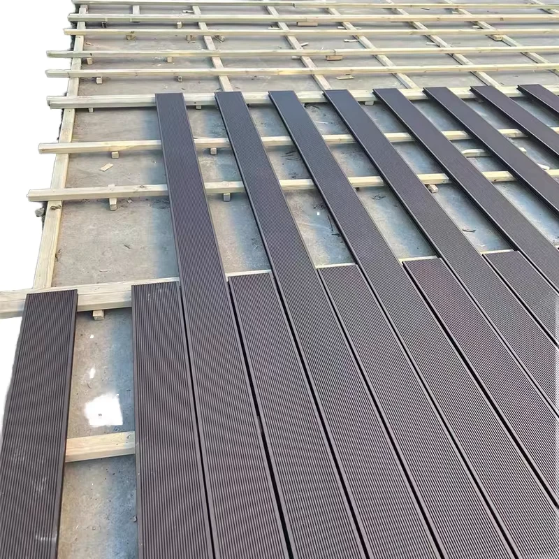 Fast Delivery & Sample Service WPC Decking Co Extrusion Outdoor Composite Flooring Board